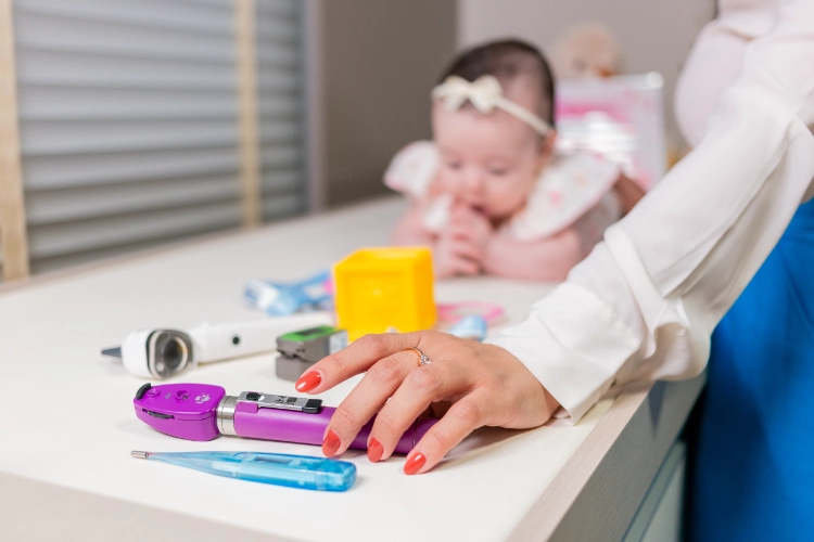 Detalhes da decoração do consultório infantil